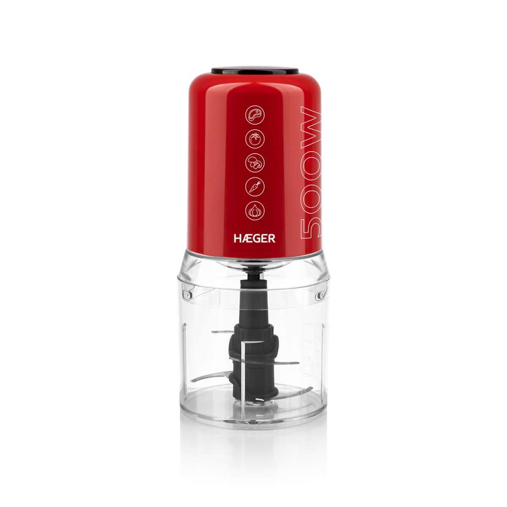 HAEGER HECH-50W.009A SECKALICA 0,5L 500W 4 SEČIVA CRVENA
