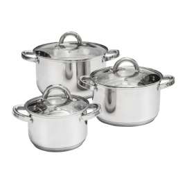 Dajar DJ68878 SET ŠERPI INOX 16/20/24 CM 6/1 DELOVA