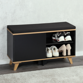Kesper KSP15943 CIPELARNIK SA JASTUKOM ZA SEDENJE CRNI 77 x 48 x 30 CM