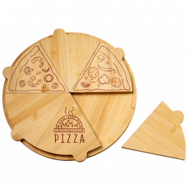 Kesper KSP58468 DASKA ZA PIZZU BAMBUS 36,5 CM SA 6 POJEDINAČNIH KRIŠK