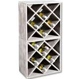 KESPER KSP69247 POLICA ZA VINO DRVO 50X50X25CM - slika 4