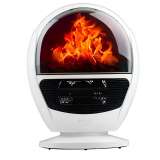 RAF R.1600 MINI KERAMIČKA GREJLICA SA EFEKTOM KAMINA BELA 1500W - slika 1